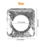 Heavy Duty Disposable Aluminum Stove Burner Liners Square Gas Burner Cover Tin Protector 6