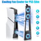 Slim External Cooling Fan USB Hub Blue LED Lights 1