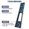Slim External Cooling Fan USB Hub Blue LED Lights 4