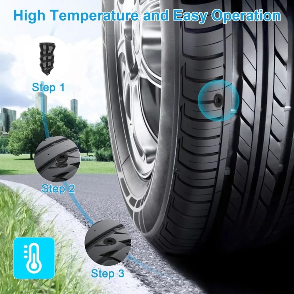 Rubber Nails Tire Repair Screws For Tyre Puncture Durable Tire Repair Solution 4