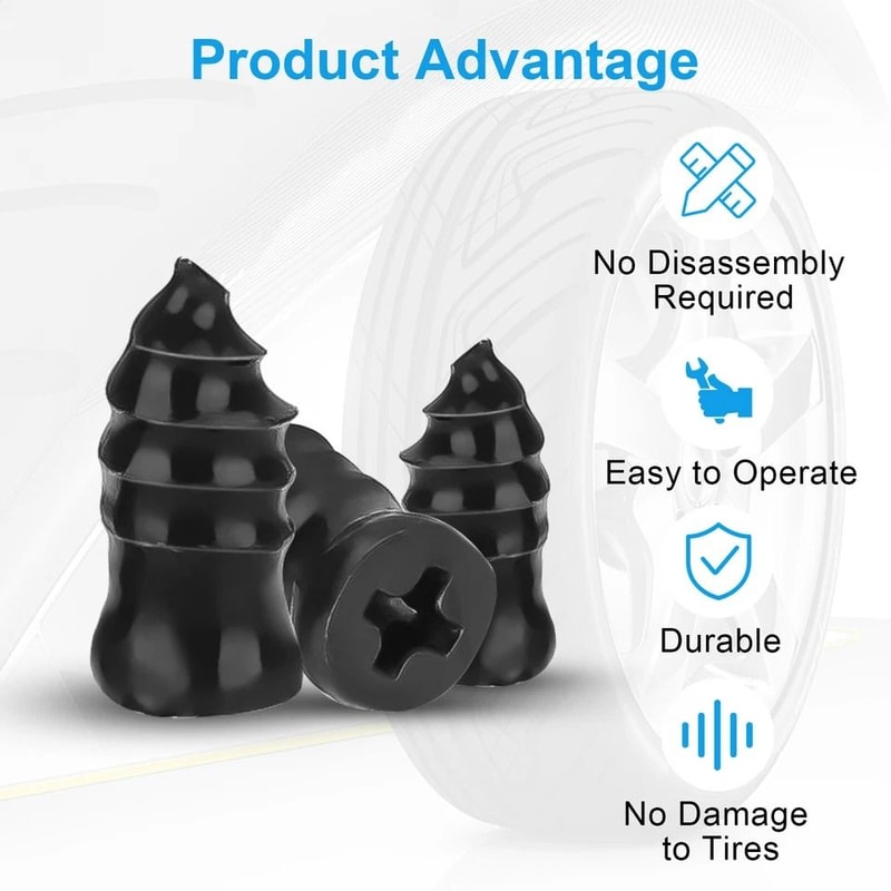 Rubber Nails Tire Repair Screws For Tyre Puncture Durable Tire Repair Solution 6
