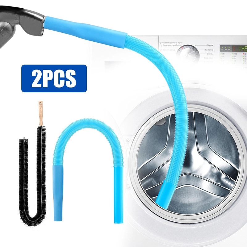 Dryer Vent Cleaning Kit Vacuum Hose Attachment With Lint Remover Brush For Washer 4