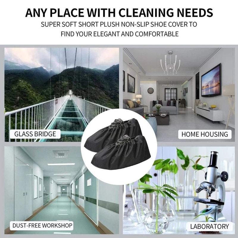 Reusable NonSlip Waterproof Shoe Covers Washable Overshoes For Protection 3