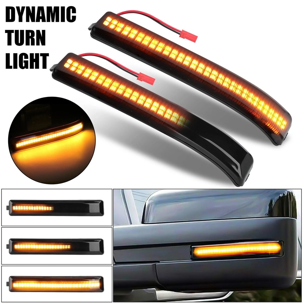 Side Mirror Sequential LED Turn Signal Light Lamp Waterproof 1