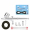 Airbrush Kit With Dual Action Gravity Feed Spray Gun For Painting Crafting 0