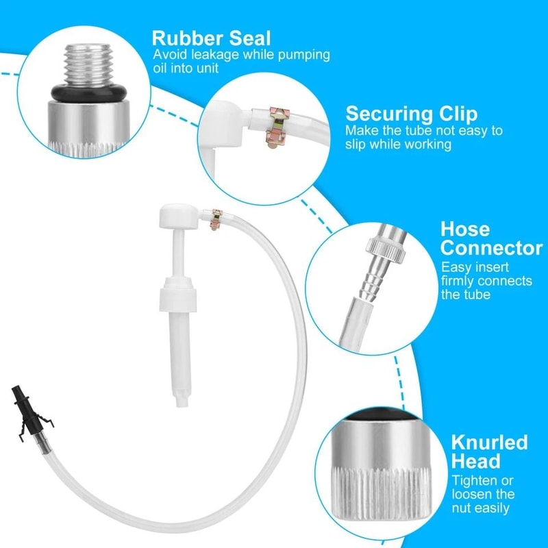 Marine Boat Lower Unit Gear Oil Pump Compatible With Standard Quart Bottles For Outboard Motors 2