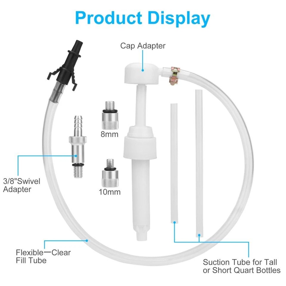 Marine Boat Lower Unit Gear Oil Pump Compatible With Standard Quart Bottles For Outboard Motors 3