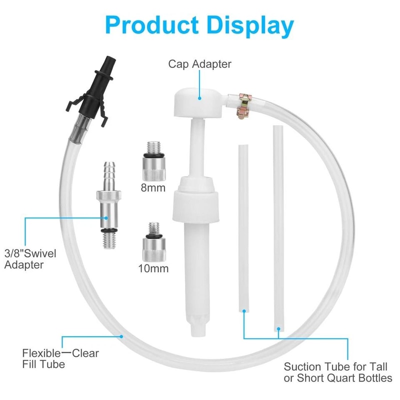 Marine Boat Lower Unit Gear Oil Pump Compatible With Standard Quart Bottles For Outboard Motors 3
