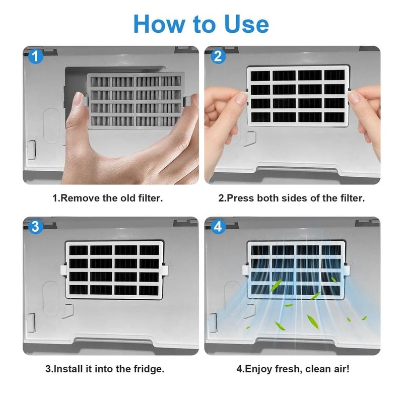 Whirlpool Refrigerator Air Filter Replacement Fresh Flow Air Filter 3