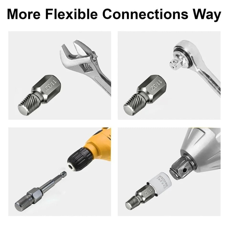 Broken Bolt Remover Tool Set MultiSpline Screw Extractor For Drill 3
