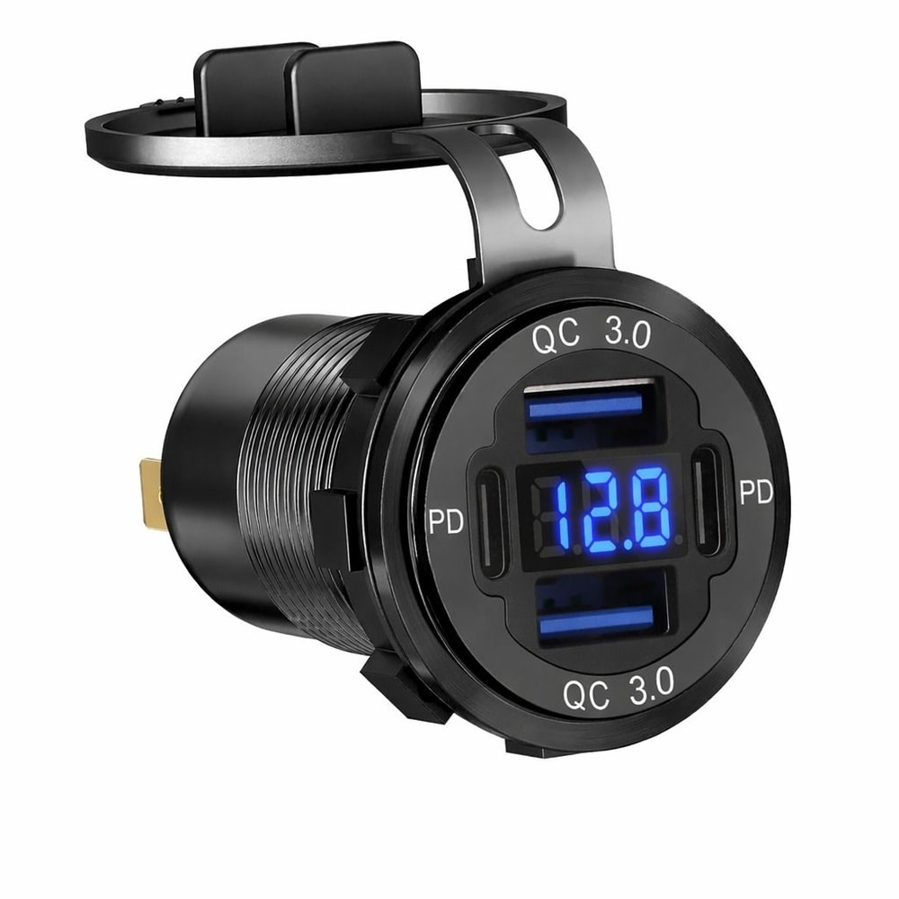 Fast Car Charger PD USB Outlet Charging Ports 0