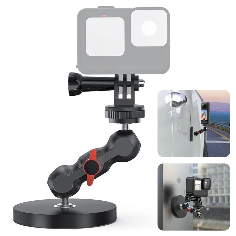 Adjustable Magnetic Camera Mount UltraStrong Ball Head Mount For Cameras Smartphones And More 0