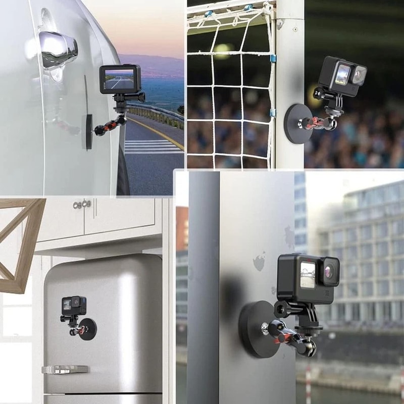 Adjustable Magnetic Camera Mount UltraStrong Ball Head Mount For Cameras Smartphones And More 1