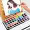 Travel Watercolor Paint Set Art Supplies Gift With Brushes Color Set In Metal Box 0