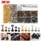 Leather Rivet Kit With Punching Tools Double Cap Metal Studs For DIY Craft 3