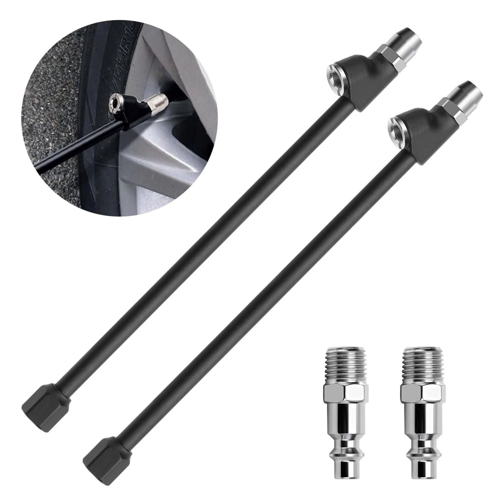 Dual Head Air Chuck For Large Vehicles LeakFree Tire Inflation 2