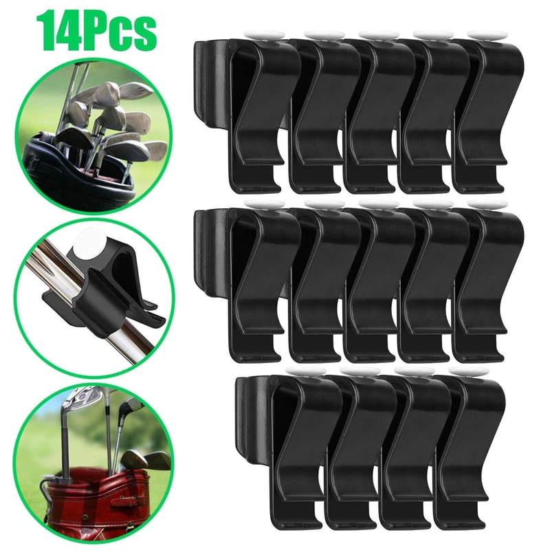 Putter Bag Holder Plastic Golf Club Organizer Clip Iron Driver Protector Set 7