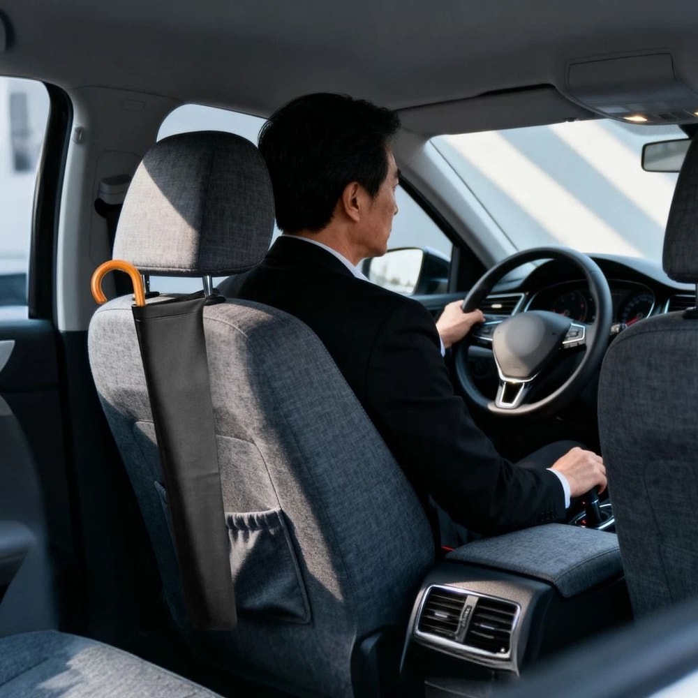 Waterproof Car Umbrella Holder With Strap Seat Back Storage Bag For Umbrella 1