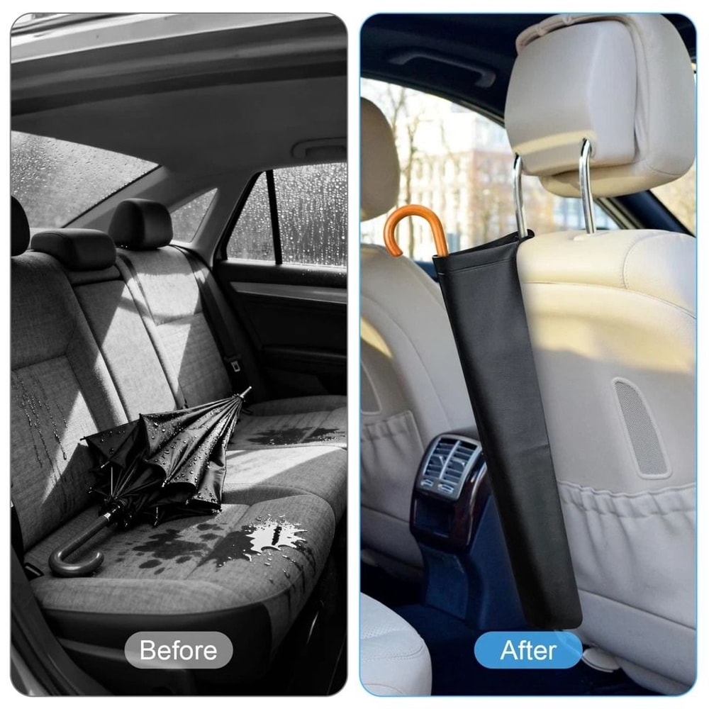 Waterproof Car Umbrella Holder With Strap Seat Back Storage Bag For Umbrella 3