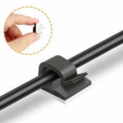 self-adhesive cable clips for cord management, wire tie holders, clamp organizer