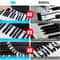 Reusable Piano Stickers Removable Silicone Keyboard Note Labels For Easy Learning 4