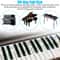 Reusable Piano Stickers Removable Silicone Keyboard Note Labels For Easy Learning 7