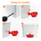 Coop Bucket Setup Red Automatic Chicken Waterer Cups With Drill Bit For Poultry Birds 2