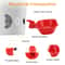 Coop Bucket Setup Red Automatic Chicken Waterer Cups With Drill Bit For Poultry Birds 4