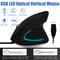 Vertical USB Optical Mouse Adjustable Mice For Laptop PC Wired With LED 4