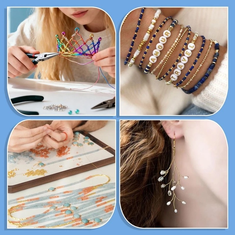 Jewelry Making Copper Wire Set Multicolor Beading Craft DIY Art 1