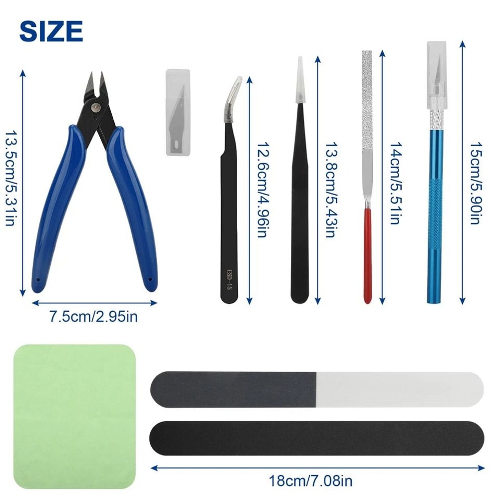 Model Hobby Craft Kit Basic Tool Set For Building And Repairing Cars Toys And Models 1