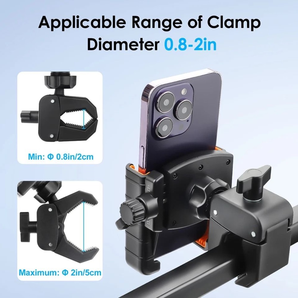 Golf Cart Phone Holder Mount Universal Cell Phone Holder 5