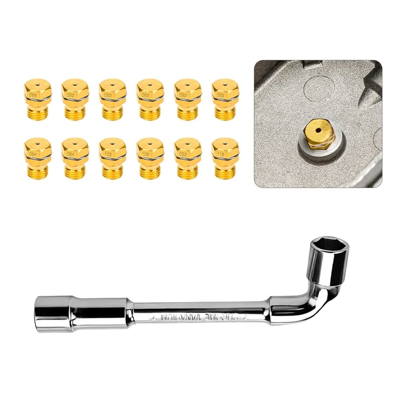 Brass Propane Orifice LP Gas Conversion Kit Nozzles For Stoves Cooktops Ranges 6