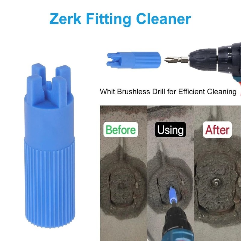 Grease Gun Kit With Flex Hose Grease Needles Zerk Fitting Cleaner And More For Maintenance 4