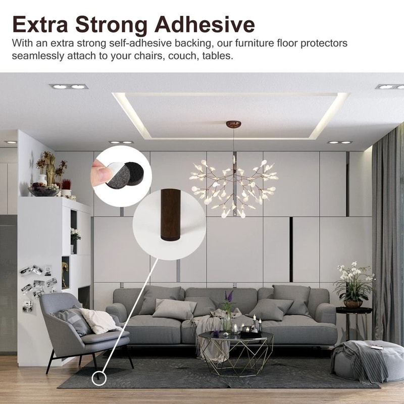 SelfAdhesive Furniture Protector Pads NonSlip Felt For Table And Chair Feet Floor Guards 1