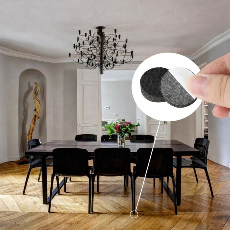 SelfAdhesive Furniture Protector Pads NonSlip Felt For Table And Chair Feet Floor Guards 0