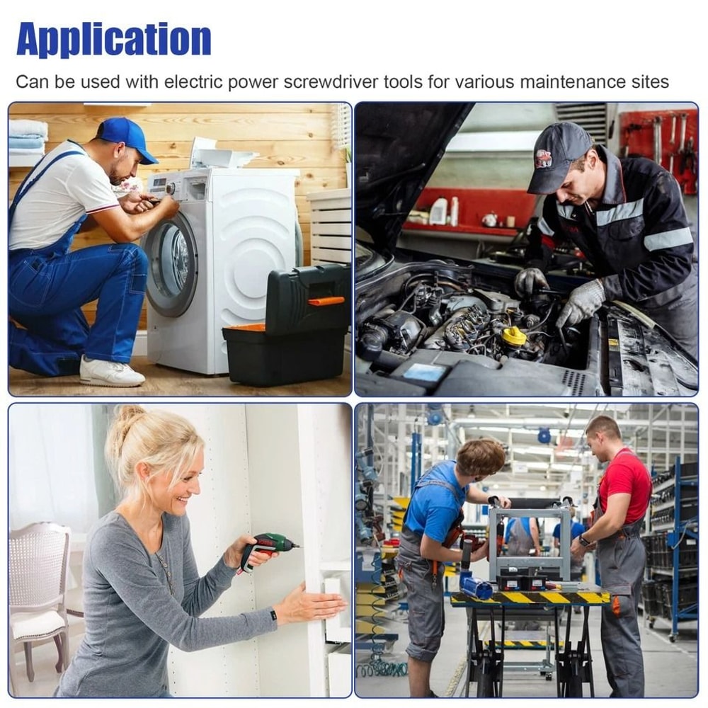 Magnetic Drill Bit Tip Holder Shank Impact Pivoting Accessory Swivel Tool 6