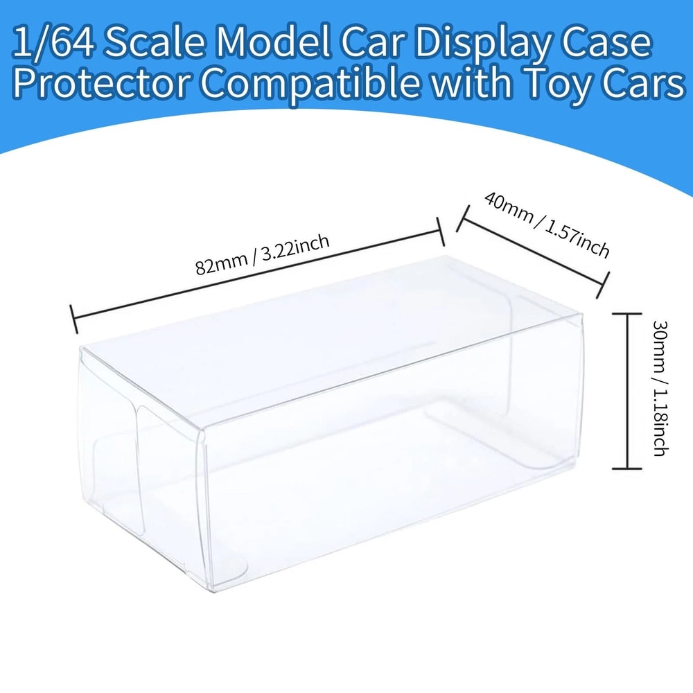 Clear PVC Display Case For Car Models Dustproof And ScratchProtected 3