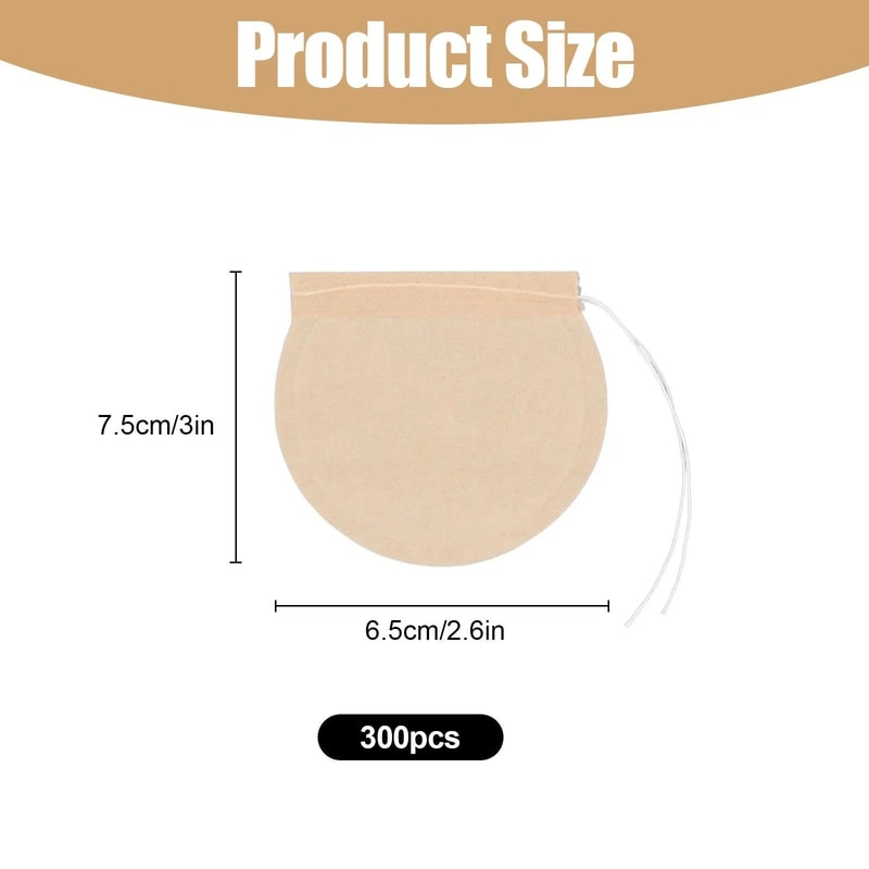 Disposable Empty Tea Bags Drawstring Seal Teabags For Herbs Tea Brewing 2