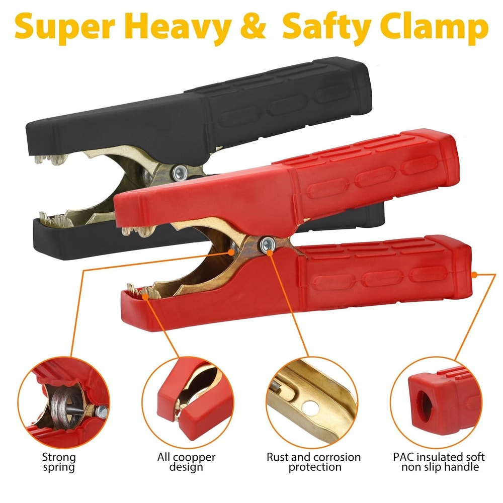Heavy Duty Alligator Clips Car Battery Clip Cables Charger Clamp Durable Tool Set For Electrical Pr 4