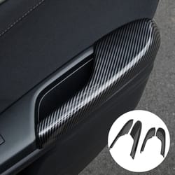 carbon fiber interior door armrest panel trim cover