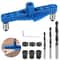 Woodworking Doweling Drill Guide Locator SelfCentering Pocket Hole Jig Kit For Accurate Drilling 4