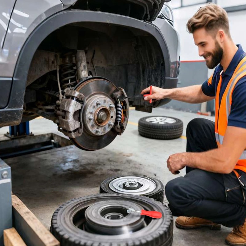 Durable Brake Spring Removal Tool THandle Compressor Hook For Exhaust 1