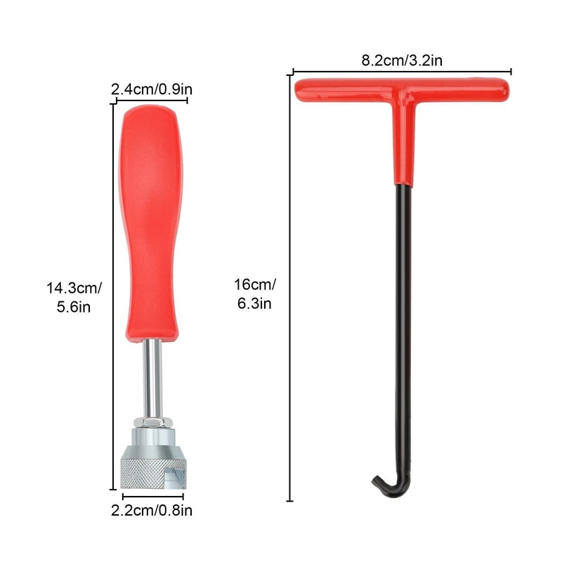 Durable Brake Spring Removal Tool THandle Compressor Hook For Exhaust 6