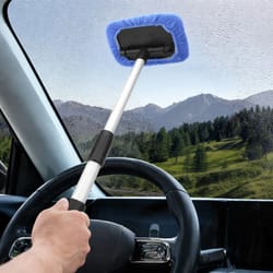 microfiber car window windshield cleaning tool, wiper cleaner glass brush set for clear auto visibility