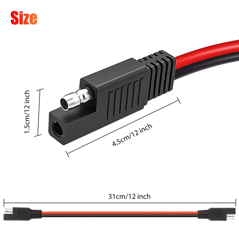 Power Connectors Cable Quick Disconnect Polarized Wire For Wide Compatibility 0