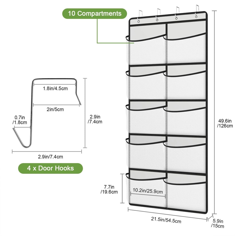 Hanging Shoe Rack Over Door Organizer Closet Storage Hanger 4