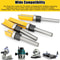 Flush Trim Router Bit Set Carbide Top Bearing Perfect For Woodworking Projects 2