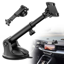 suction cup mount for carplay screens, rotatable dashboard & windshield holder