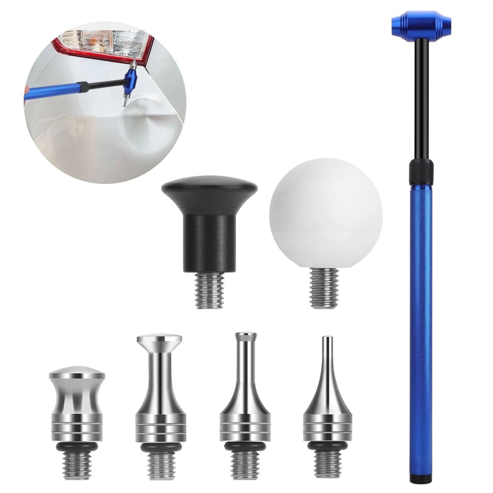 Retractable Dent Repair Hammer Paintless Dent Removal Kit Puller Lifter For Car Home Use 4